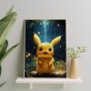 Malowanie Po Numerach Zestaw Pikachu z Piorunem 40x50